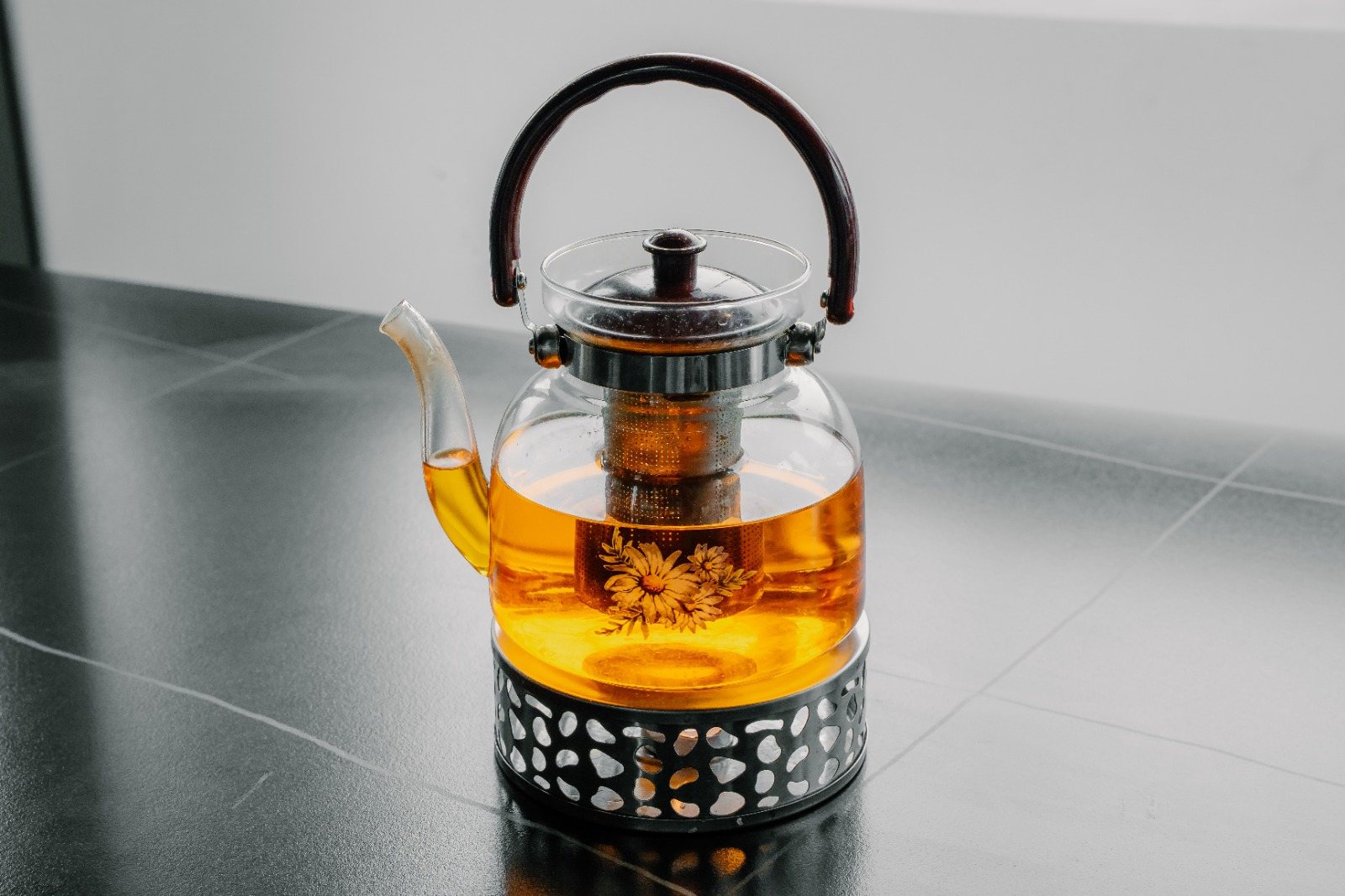 Teapot of Green Traditional Chai