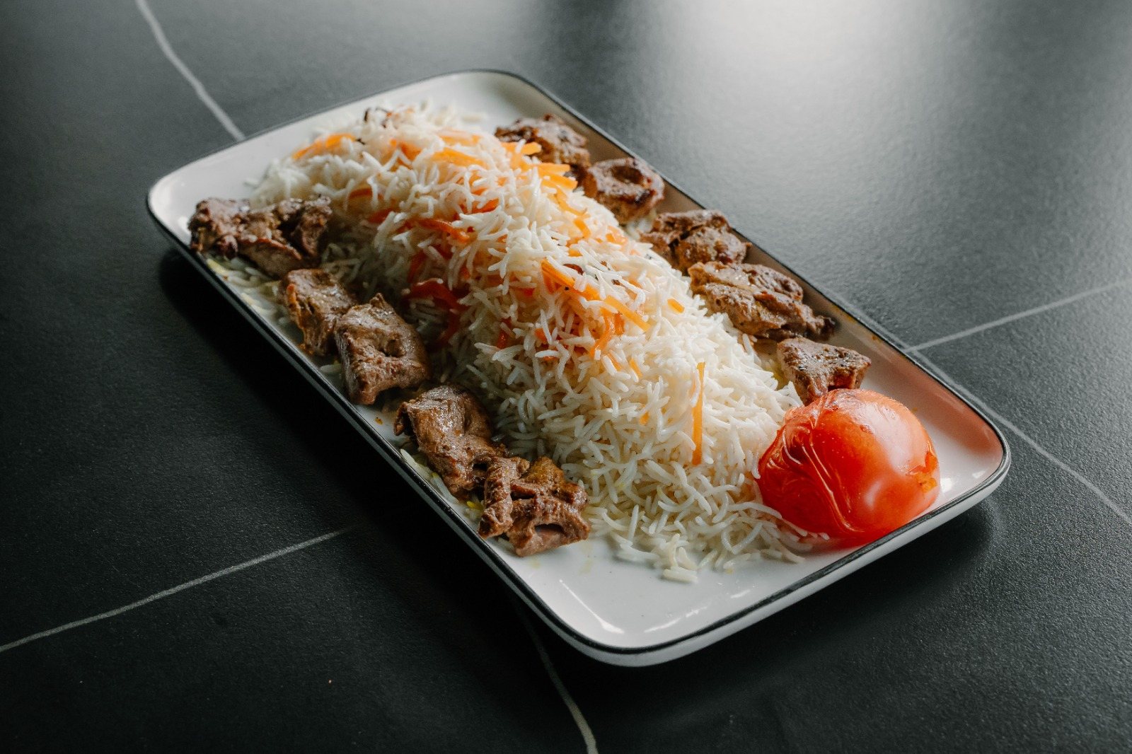 Tikka Kebab & Saffron Rice
